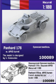 Сборная модель Французский бронеавтомобиль Panhard с башней 178 APX5