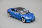 Tesla Model 3  синий, 150х65 мм