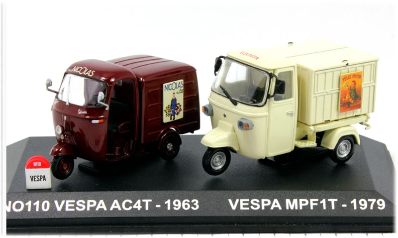 Набор Vespa AC4T 1963 и MPF1T 1979 грузовые мотороллеры