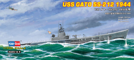 Сборная модель Подводная лодка: USS Gato SS-212 1941 1:700