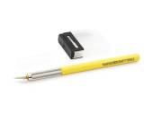 Нож модельный с 25 доп.лезвиями с желтой ручкой