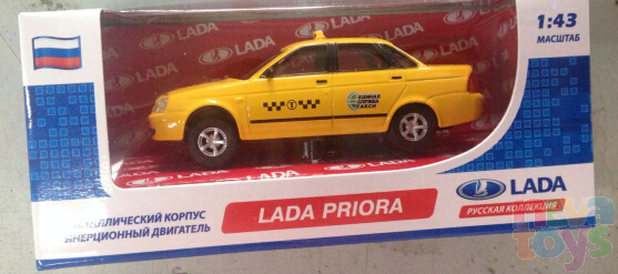 LADA Priora Единая Служба Такси, желтый